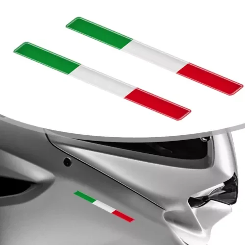Dronehint 2x 3D Italy Italian Flag Sticker Motor Car Parts Emblem Badge Decals Accessories (For: Acura) Parts