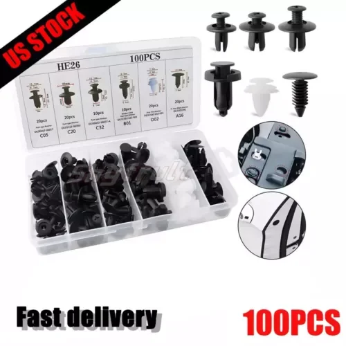 Dronehint Car Parts Retainer Clips Body Bumper Rivet Retainer Trim Molding Push Pin Clip (For: Acura) Parts