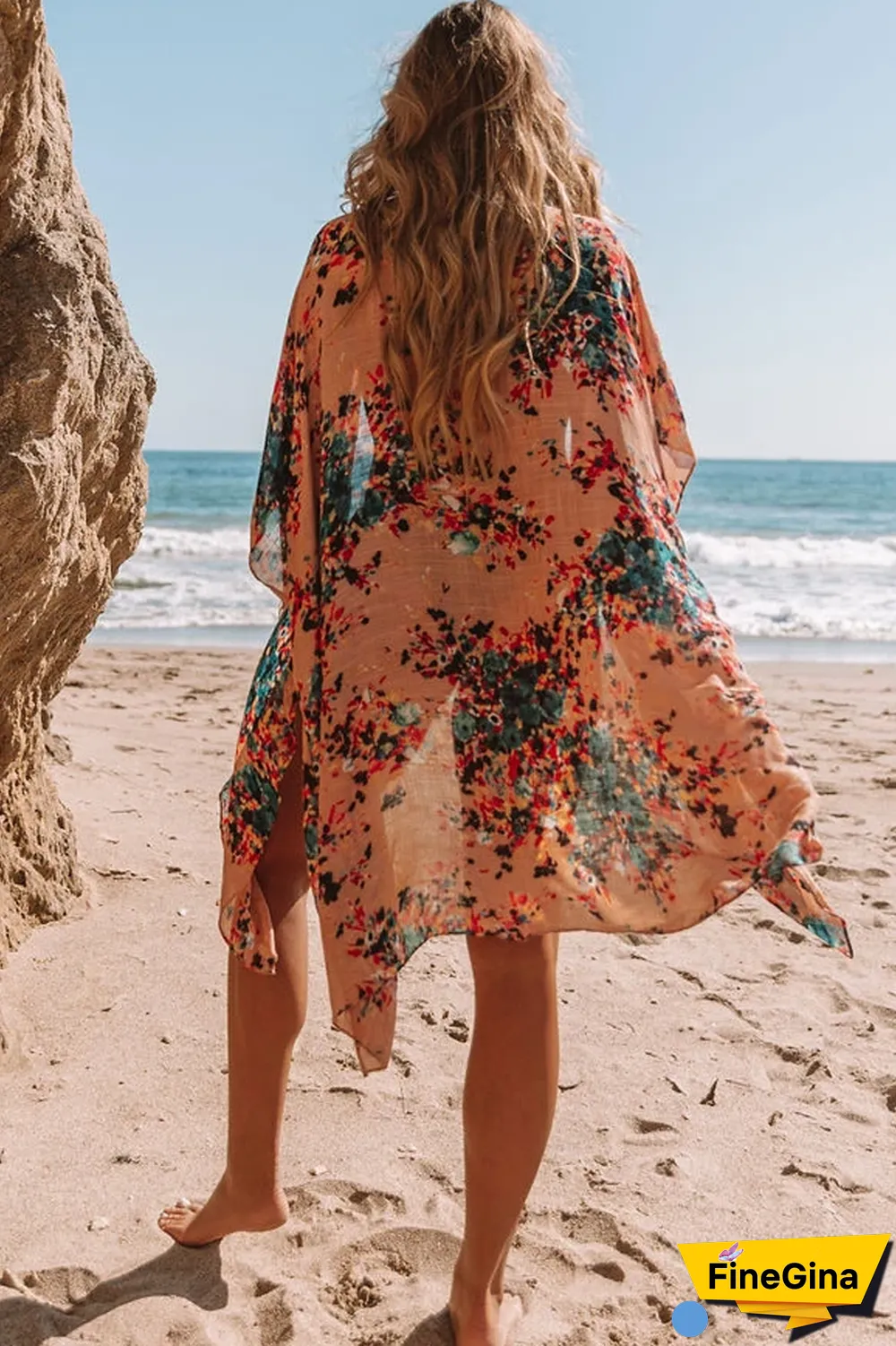 KarliDress It Just Blooms Kimono Cover Ups P12596
