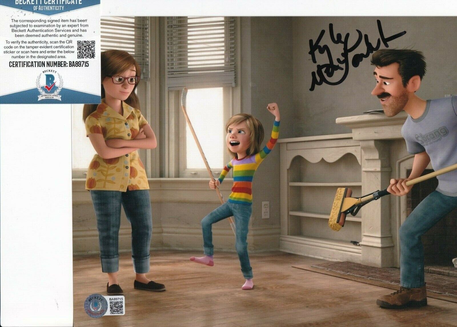 KYLE MACLACHLAN signed (INSIDE OUT) Dad Movie 8X10 Photo Poster painting BECKETT BAS BA89715