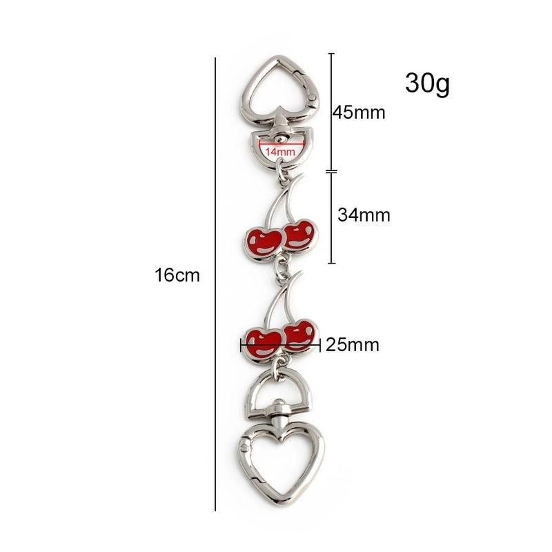 In Stock Cherry Color-free Extension Chain Cocoa Pool Shoulder Strap Old Flower Mini Women’s Bag Strawberry Decoration Replacement Chain