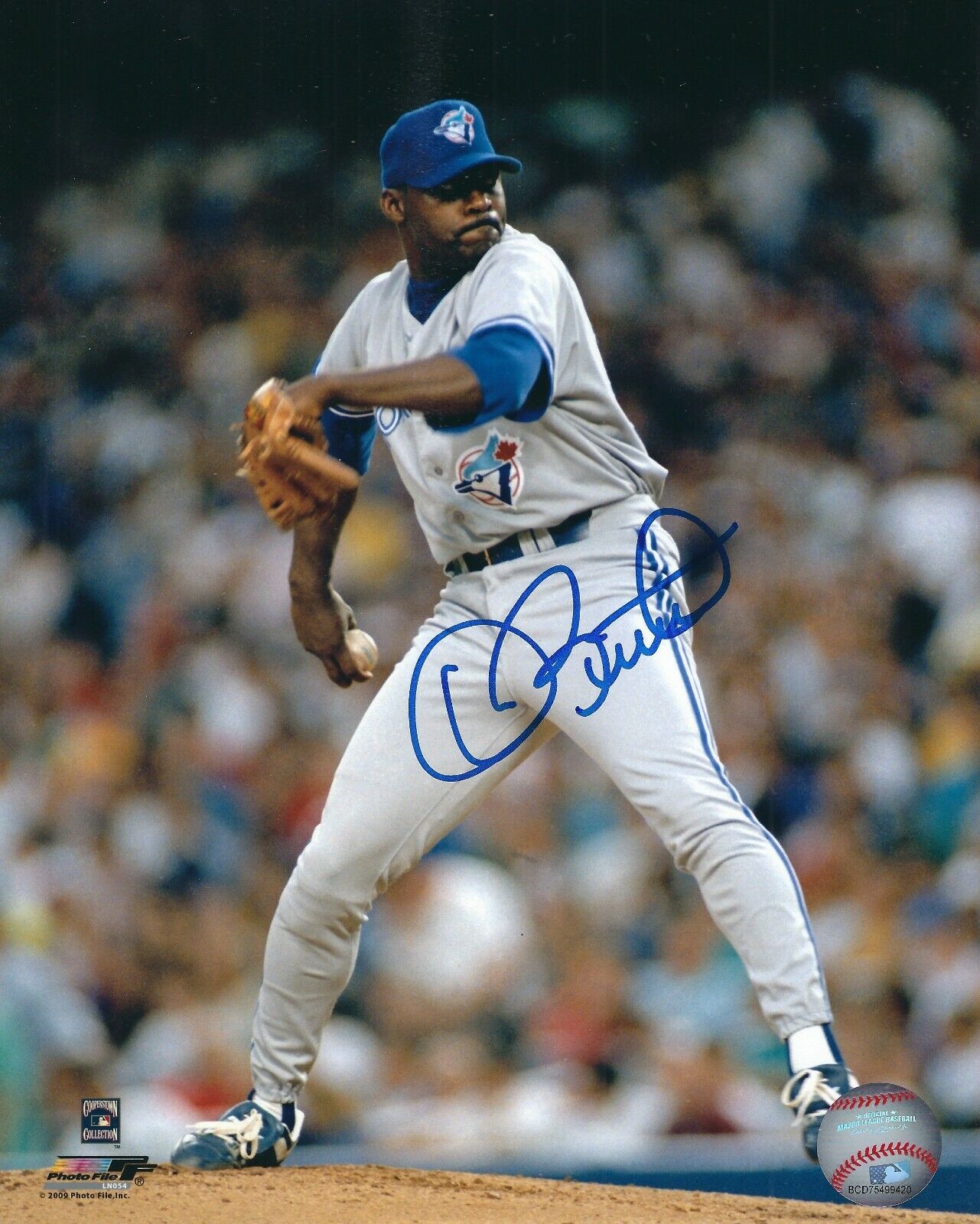 Signed 8x10 DAVE STEWART Toronto Blue Jays Autographed Photo Poster painting - COA