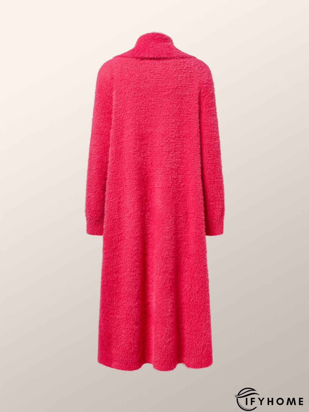 Elegant Loose Plain Shawl Collar Sweater Coat | IFYHOME