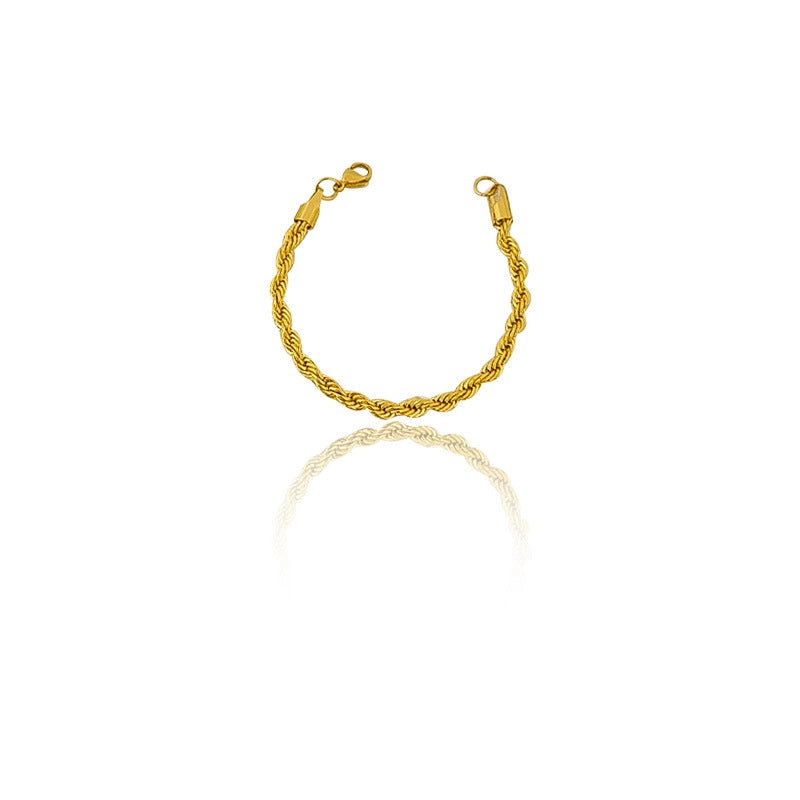 Hip-Hop Retro Rhombus 304 Stainless Steel Bracelets In Bulk