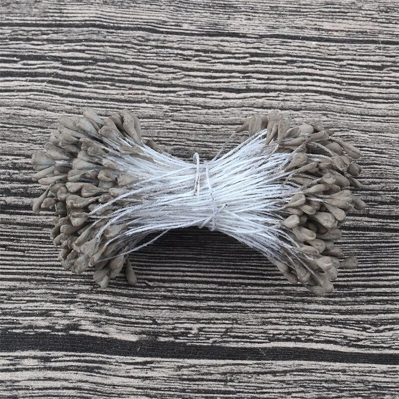 350/1700pcs 5mm Artificial Mini Stamen Matte Handmade Flowers For Wedding Party Home Decoration DIY Gift Box Wreath Decoration