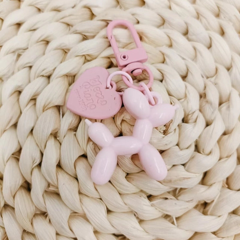 Cute Modern Style Dog Resin Unisex Bag Pendant Keychain