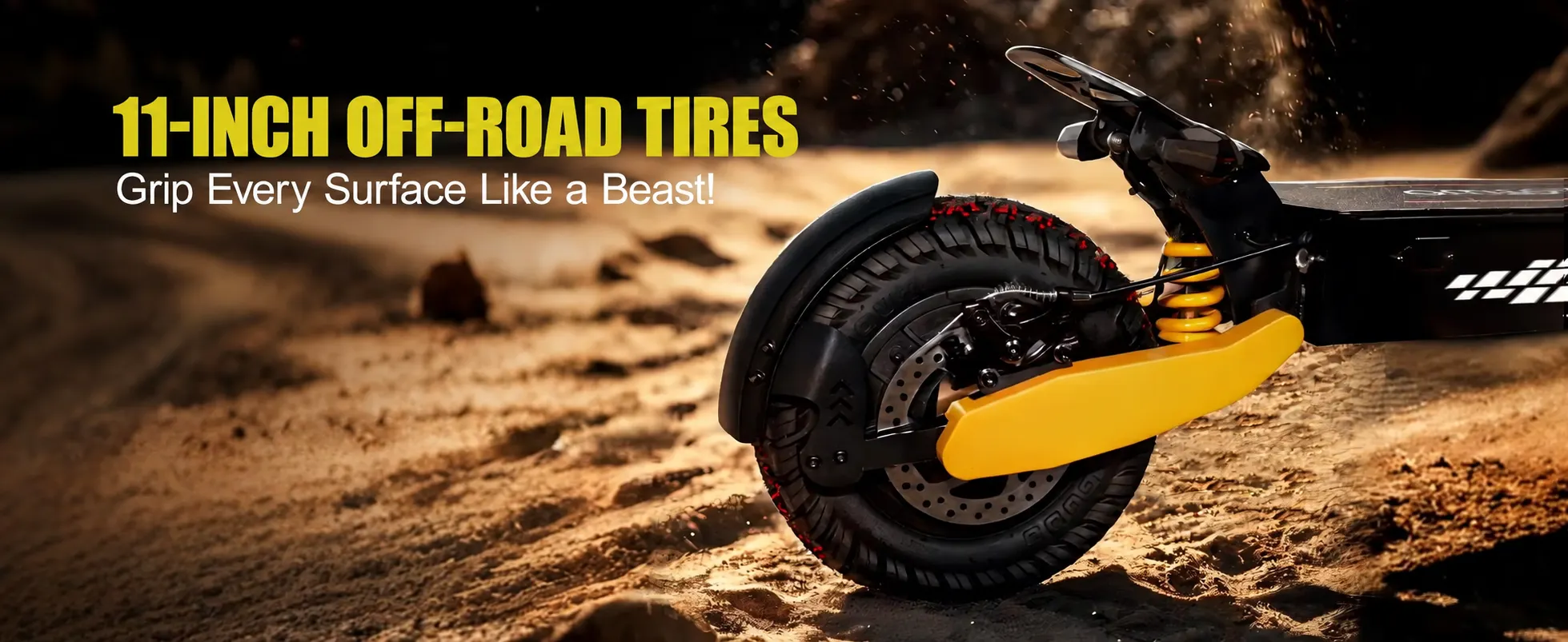 All-terrain electric scooter performance details