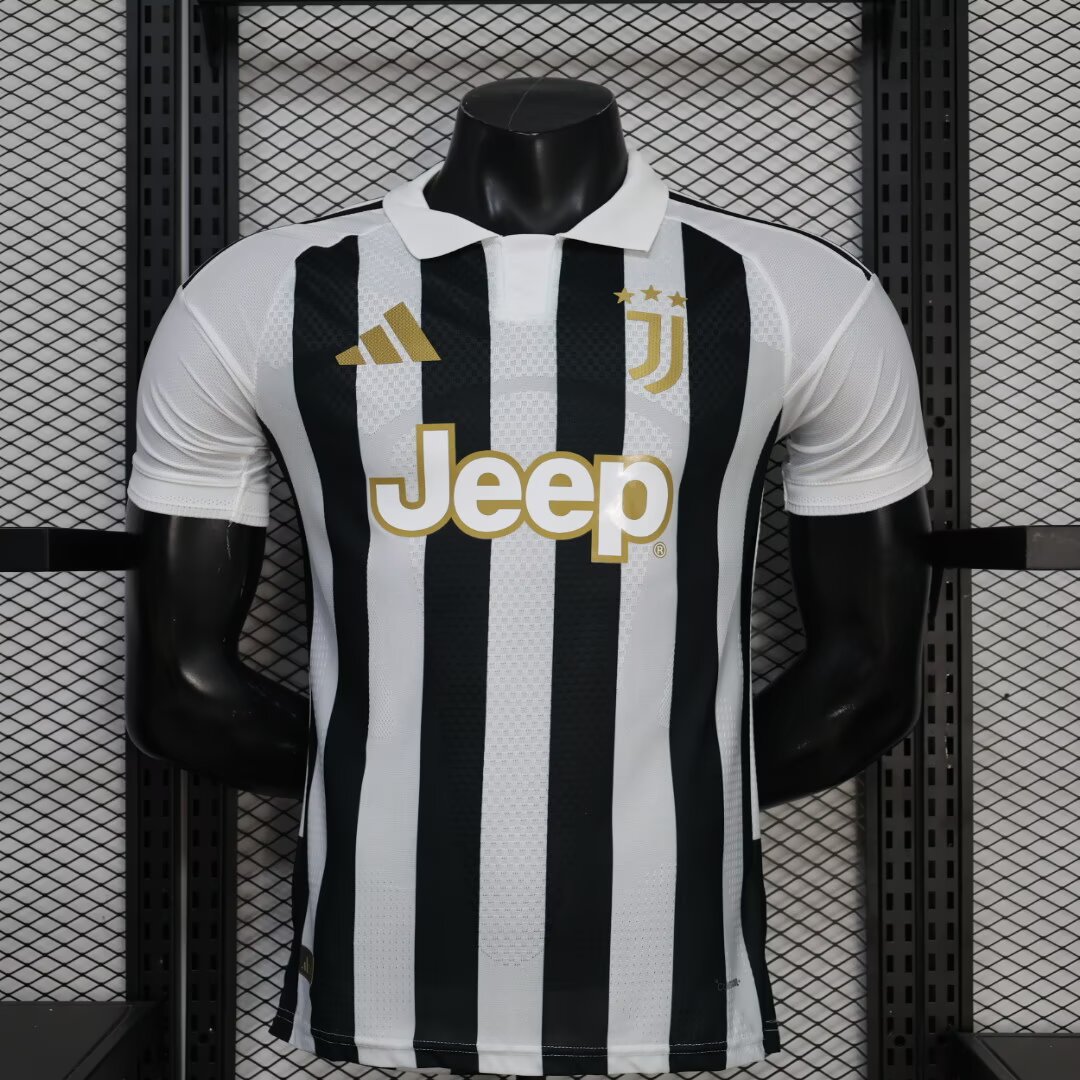26/27 Juventus Home Player Version Men's Football T-Shirt 1:1 Thai Quality