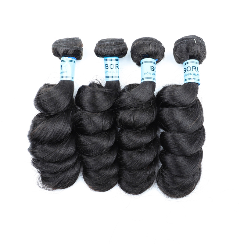 4PCS Loose Wave Top Vrigin Hair Bundles | 12–30 Inch |Boruihair | 100% Human Hair