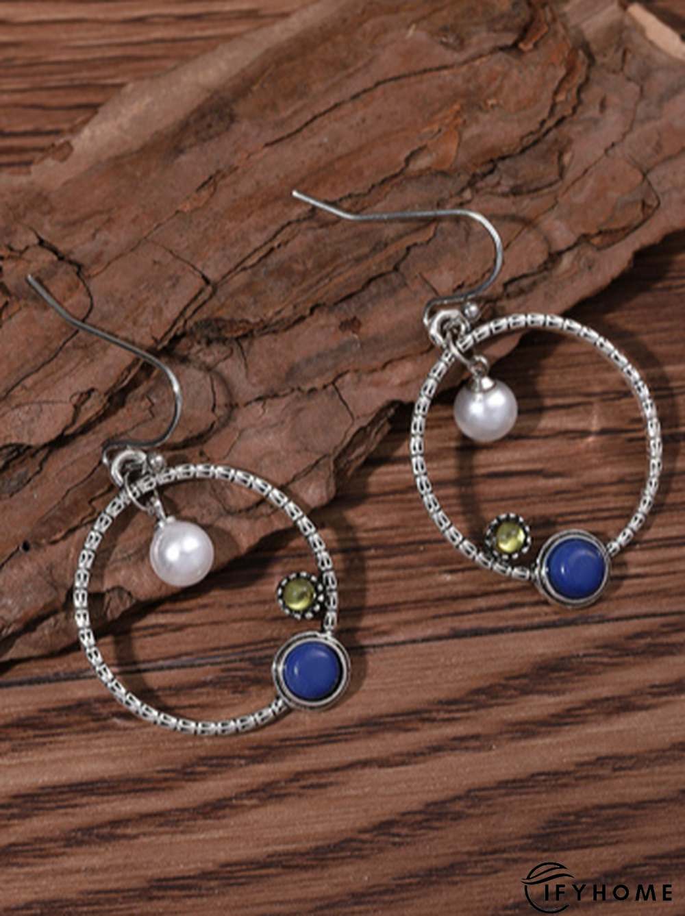 Bohemia Vintage Pearl Dangle Round Earrings Ethnic Jewelry | IFYHOME