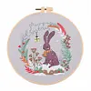 【Limited Stock Sale】Christmas-DIY Embroidery Kit with Pattern Cotton Threads Needles Hoop 30*30cm/11.8*11.8in tapestrymarket