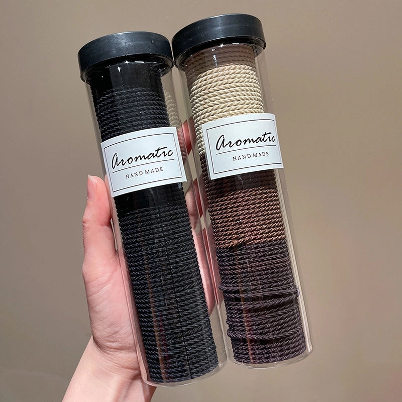 Canned Rubber Band Women’s Tie Head High Elastic Durable Hair Rope Tie Head New Rubber Band High Ponytail Hair Rope Hair Ring