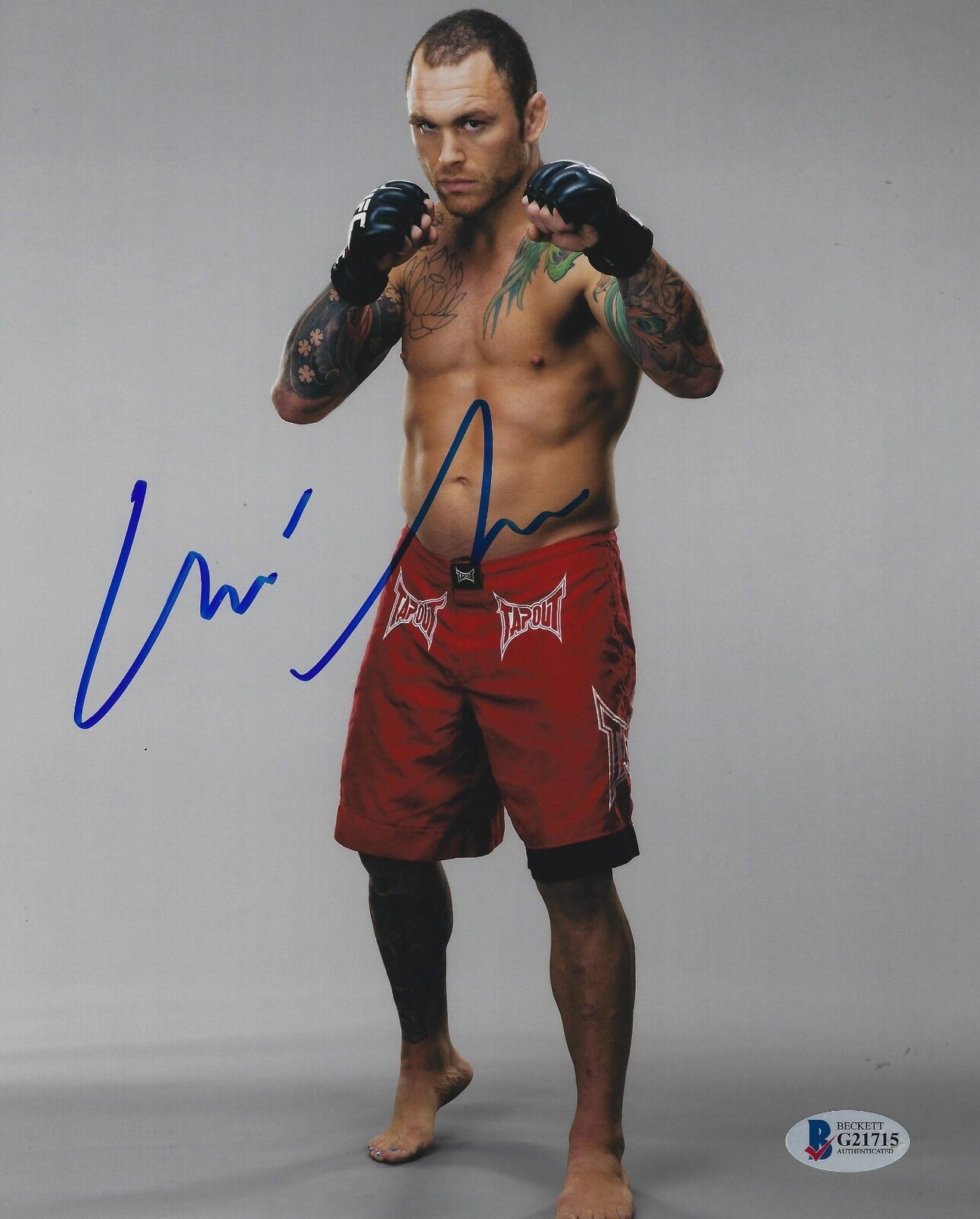 Chris Leben Signed 8x10 Photo Poster painting BAS Beckett COA UFC Picture Autograph TUF 1 132 4