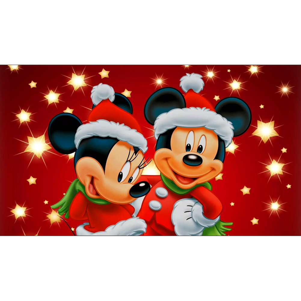 Mickey Mouse Christmas 30x40cm(canvas) full round drill diamond painting