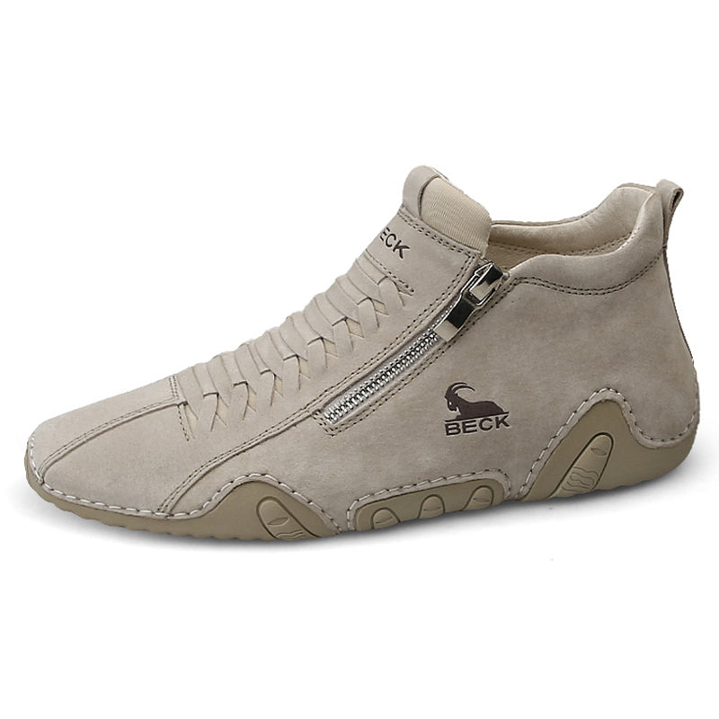 Side Zipper Leather Shoes DANRRIO.COM DANRRIO