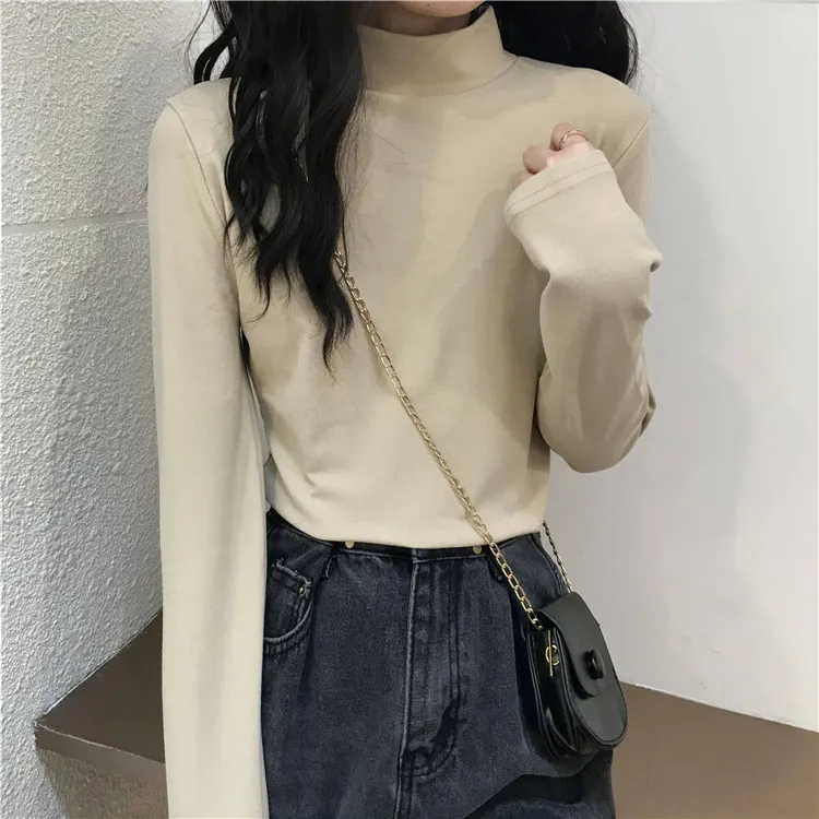 Brownm Brownm 2024 New Interior With Long-Sleeved T-Shirt Student Top Women's Dress