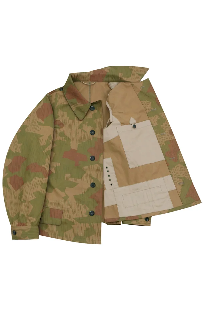   Luftwaffe German Reversed Splinter B Camo modified shortened smock I German-Uniform