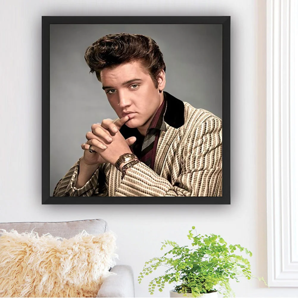 5D DIY Elvis Presley Diamond Painting Kits Full Round Drill Wall Decor Crafts