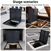 [US Local Warehouse] Roof Hatch Skylight Roof Caps Aluminum Frame Galvanized Sheet 80x80cm with Switch Type Handle Loft Ventilation Roof Access Hatch Cover Plate Rooftop Hatch Cover Plate for Wellhead Lid/Cellar Cover