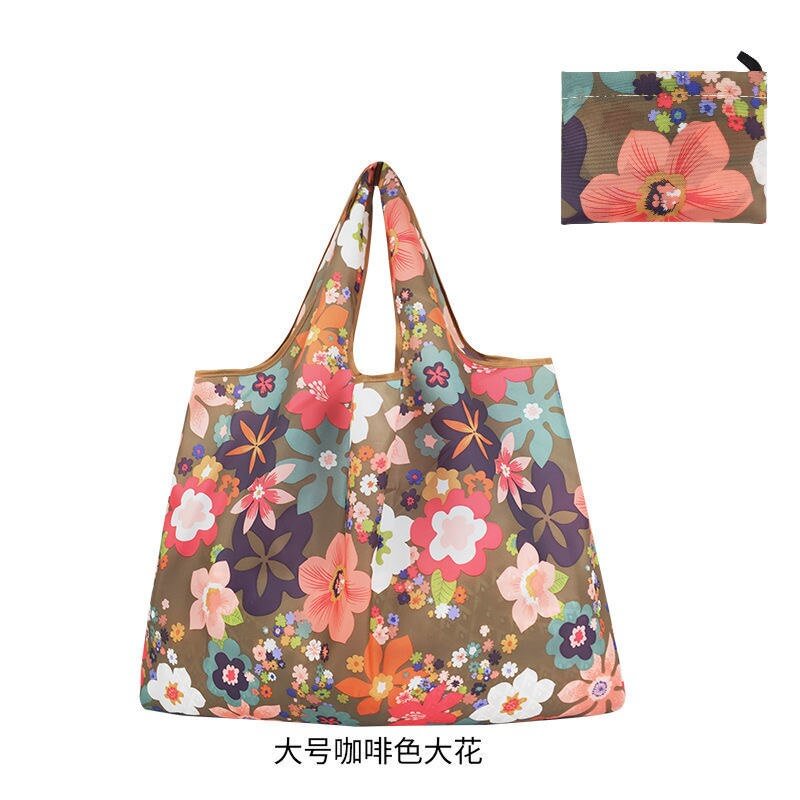 Reusable-Shopping Bag-Grocery Bag-Handbag Foldable Shoulder Bag Large 50 Pounds Fashion Travel Storage Bag
