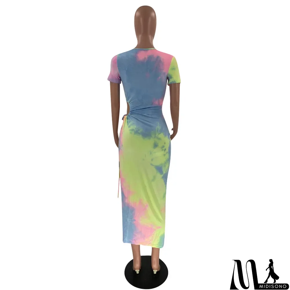 MidiSono - Tie-Dye Irregular Sexy Dress Nightclub
