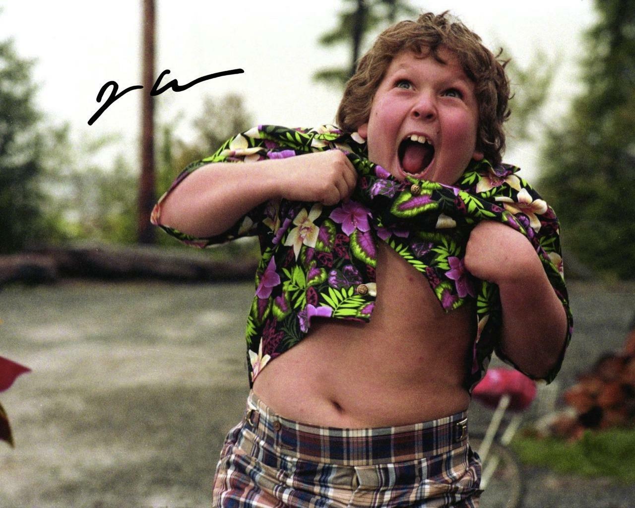 Jeff Cohen Chunk The Goonies SIGNED AUTOGRAPHED 10 X 8