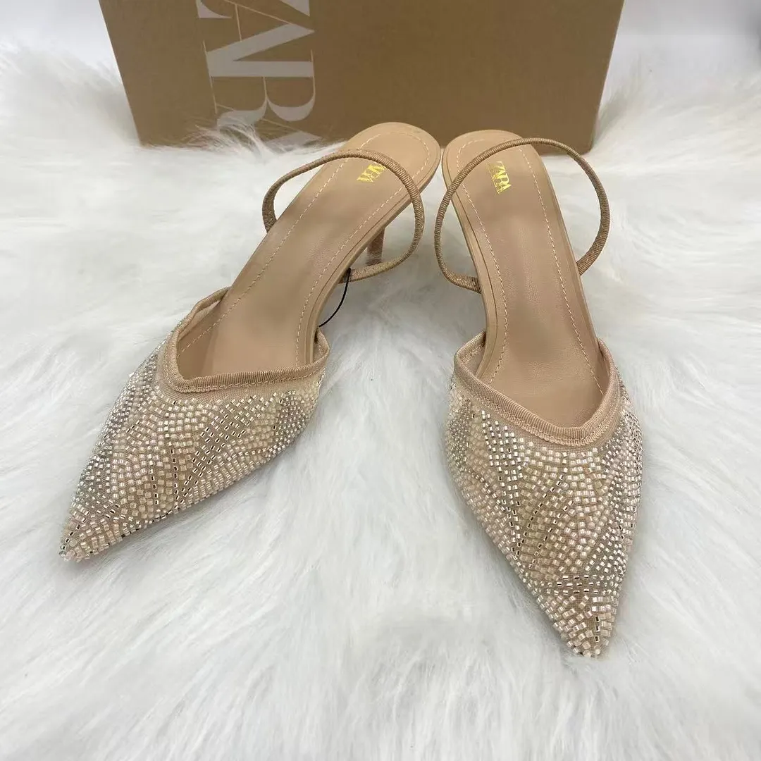 Breakj Breakj Family 2025 New Women's Shoes Low Heel Temperament High Heels Autumn Bag Head Fashion Showfy Sandals Women