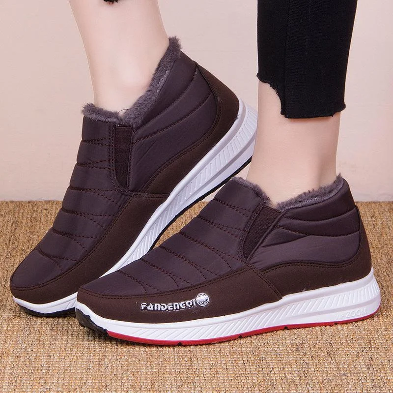 Cotton Daily Flat Heel Split Joint Sneakers