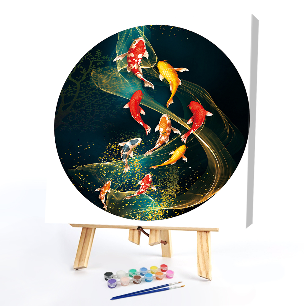 

40*50CM - Paint By Numbers - Circular Pattern, 501 Original