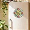 Acrylic DIY Dual-Layer 360 Rotating Diamond Art Fridge Magnet Butterfly Mandalas Diamond Painting Magnets DIY Art Fridge Magnet Refrigerator Sticker Crystal Art Craft for Adults Beginners Home Decors
