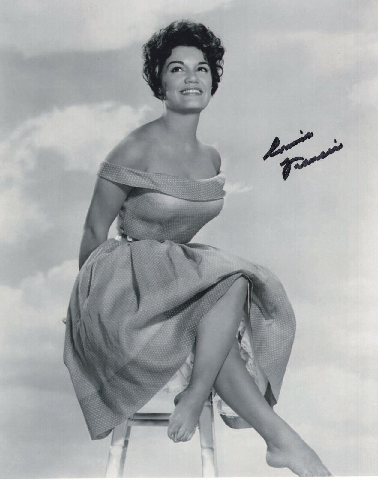 CONNIE FRANCIS SIGNED AUTOGRAPH MUSIC LEGEND 8X10 Photo Poster painting