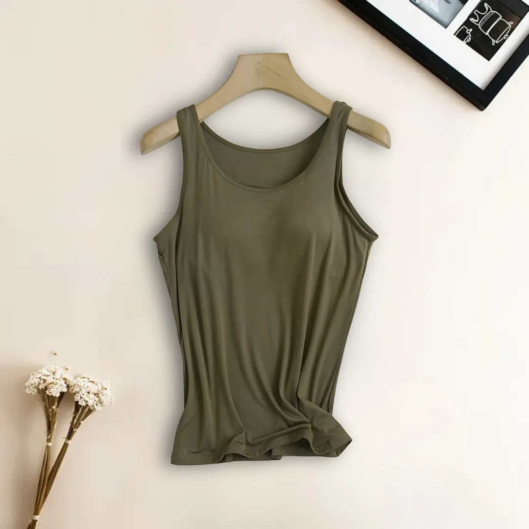 Built-In-Bra Tank Top