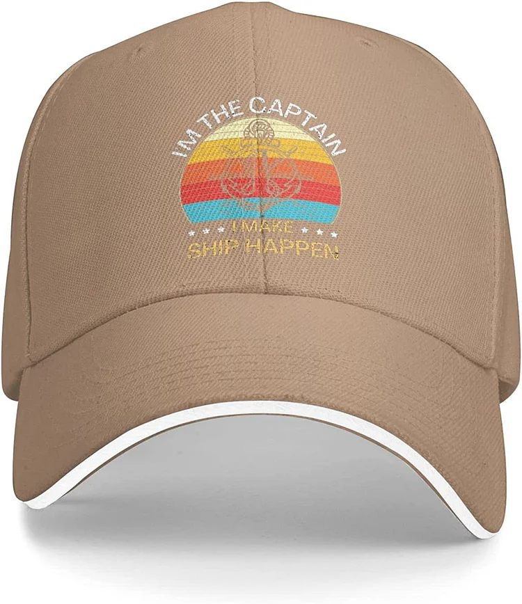 Im The Captain I Make Ship Happen Hat for Men Baseball Hat Graphic Hats