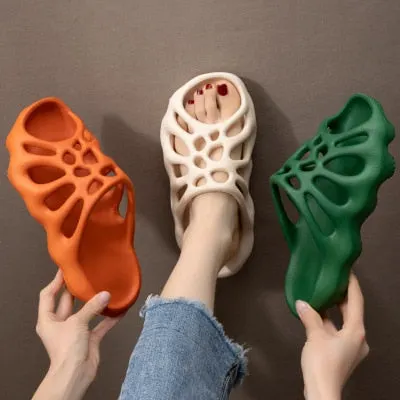 Fashion Slippers Women Thick Sole Unisex Outdoor Beach Slipper Soft EVA Anti-slip Slides Ladies Summer Flip Flops Sandals Men