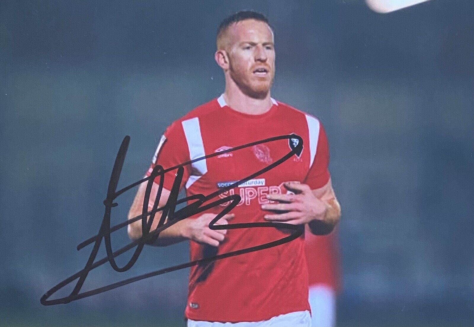 Adam Rooney Genuine Hand Signed Salford City 6X4 Photo Poster painting 2