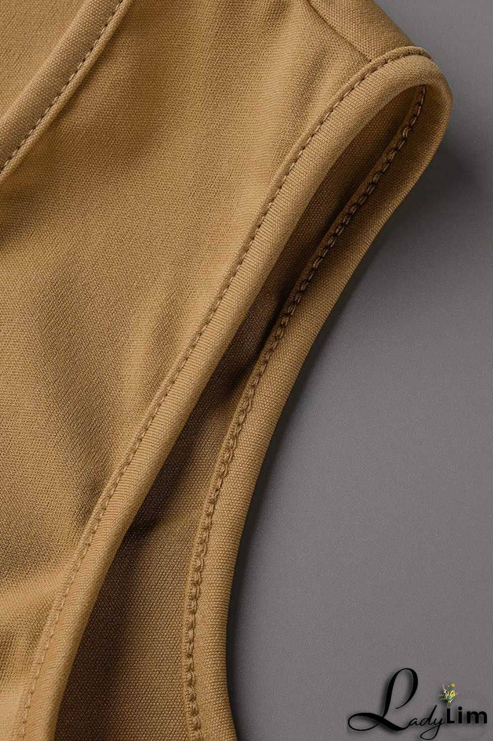 Black Casual Solid Slit Square Collar Sleeveless Two Pieces