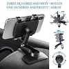 Car Dashboard Phone Holder 360 Rotating Rearview Mirror Navigation Bracket
