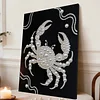 (30x40cm)Crab DIY Pearl Painting Framed Grape Handmade Pearl Material Art Kit Living Room Decor
