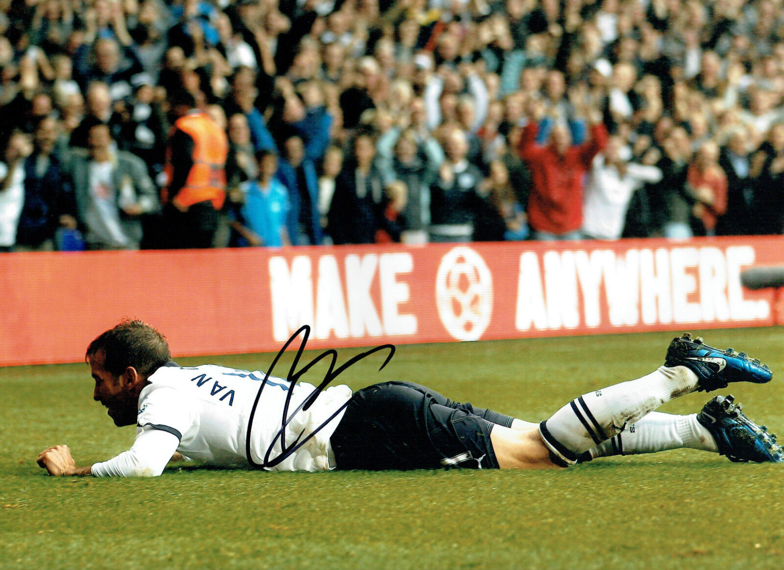 Rafael Van Der VAART Genuine SIGNED Autograph 16x12 Spurs Photo Poster painting AFTAL COA