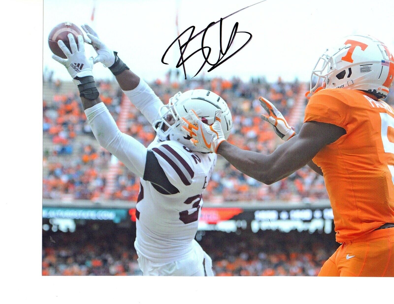 Brian Cole Mississippi State Bulldogs signed autographed 8x10 football Photo Poster painting g