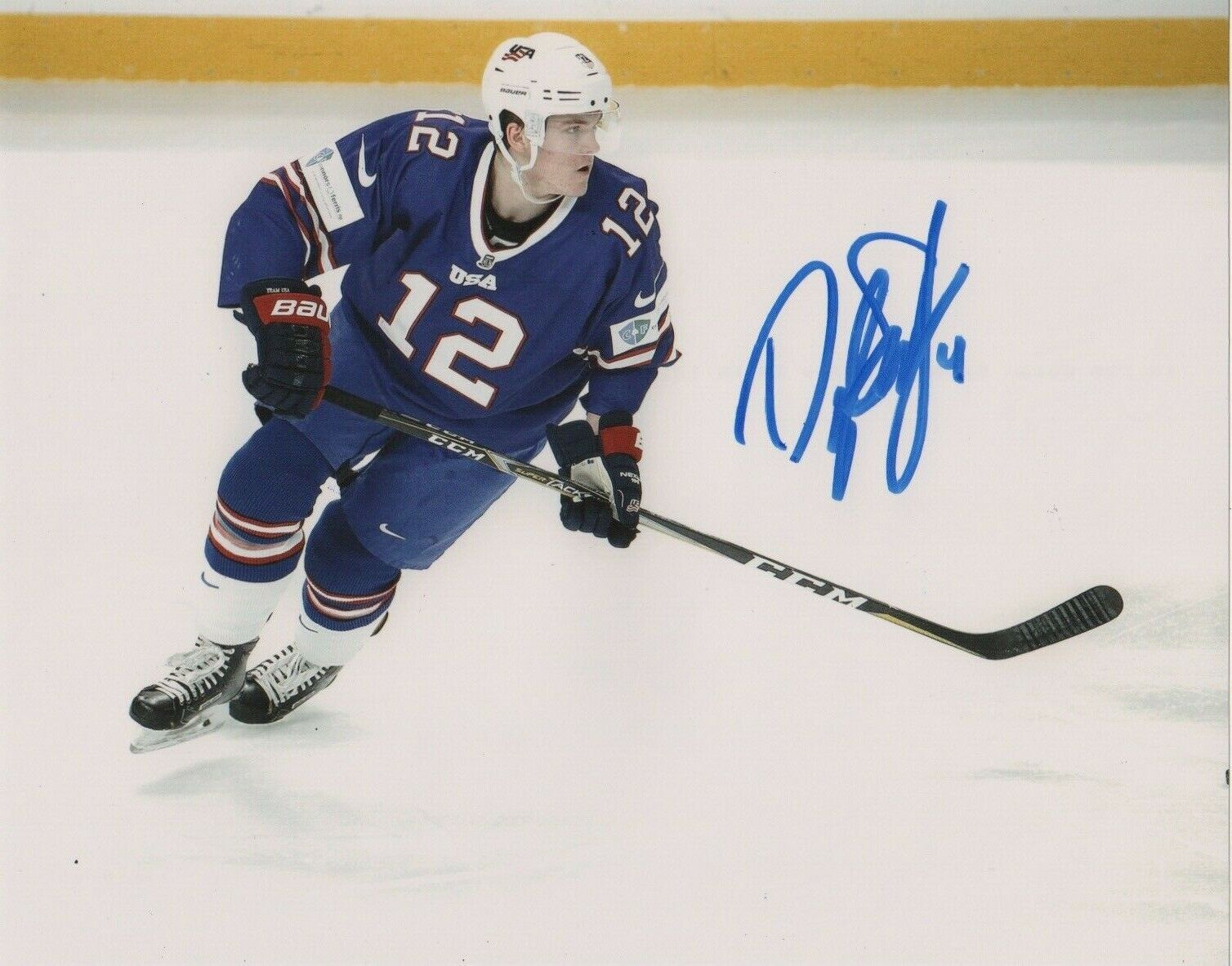 Team USA Dylan Samberg Signed Autographed 8x10 IIHF Photo Poster painting COA #8