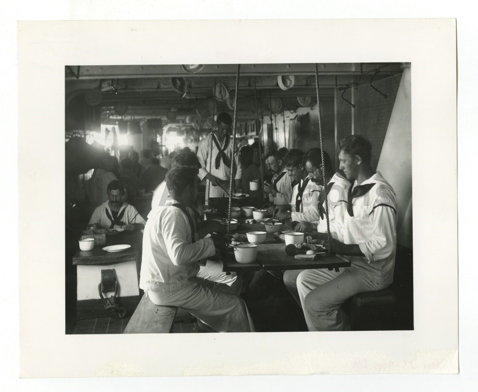 United States Navy - Vintage 8x10 Publication Photo Poster paintinggraph - USS Olympia Crew