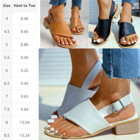 Low Heel Dress Sandals for Bunions