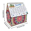 DIY Diamond Painting Special Shape Desktop Cabin Calendar Organizer Box Kit(Mandala)