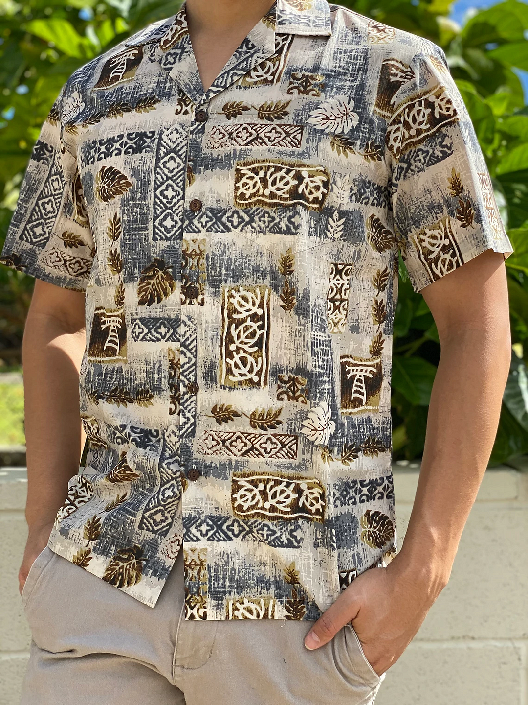 Turtle Trio Tapa Hawaiian Shirt