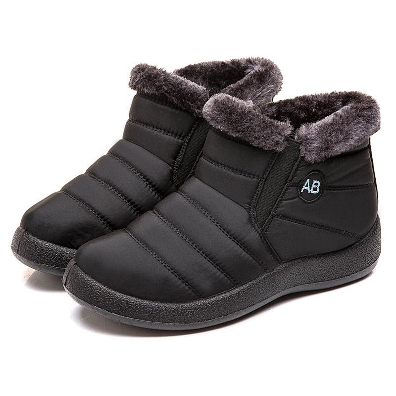Women Boots Waterproof Winter Boots Women Low Heels Snow Boots For Quilted Winter Shoes Women Warm Ankle Botas Mujer Bottines