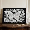 DIY Pearl Painting Butterfly for Home Wall Decor with Frame(20x30cm)