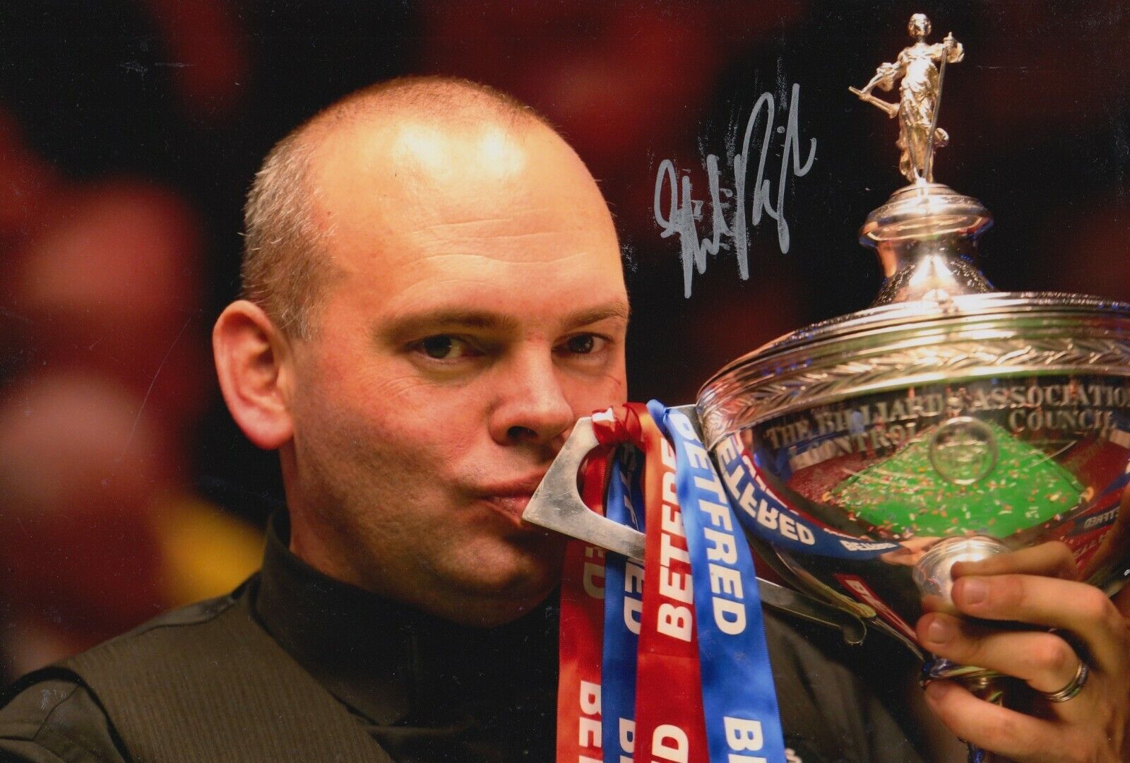 Stuart Bingham Hand Signed 12x8 Photo Poster painting - Snooker Autograph 1.