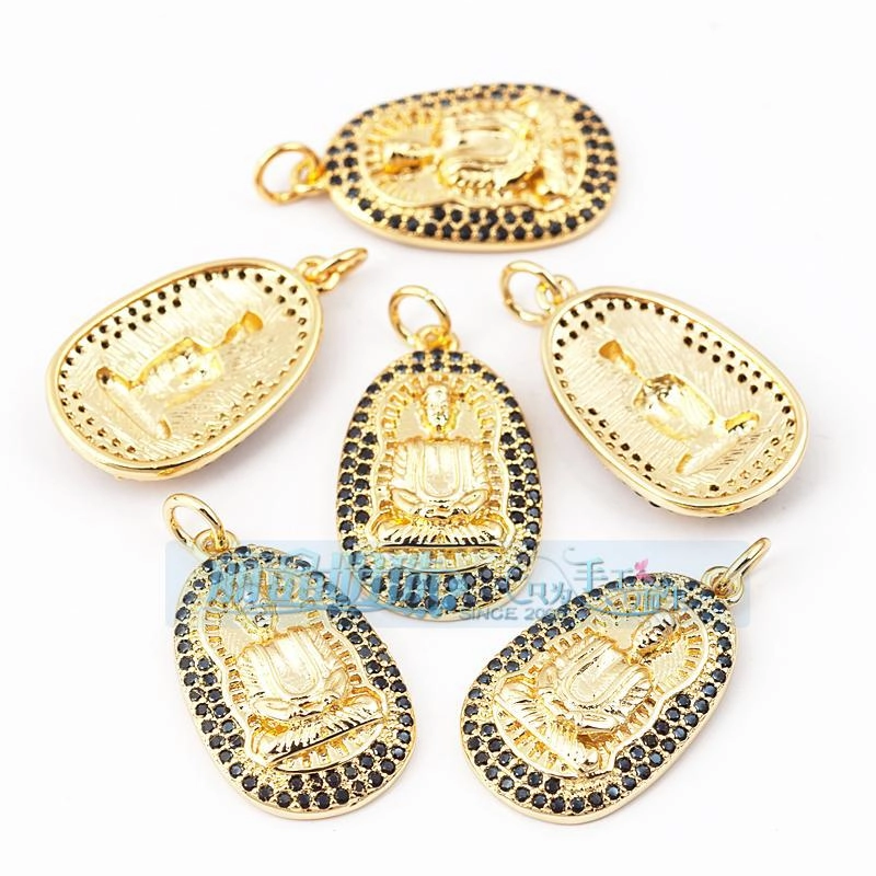 1 Piece Copper Buddha Pendant Jewelry Accessories