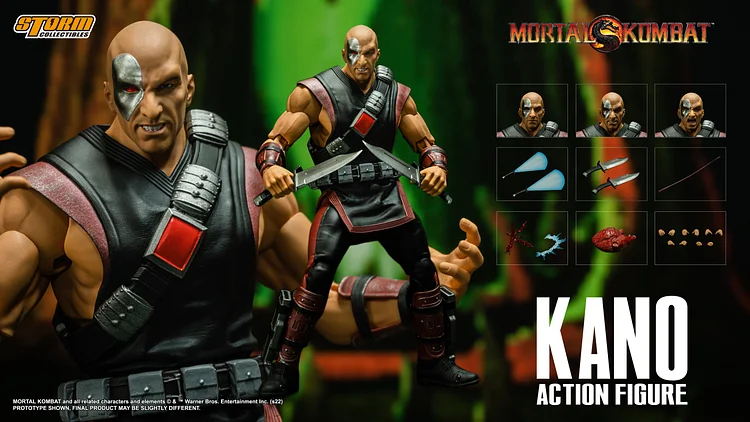 Pre-order Storm Collectibles KANO - Mortal Kombat 1/12 Action Figure